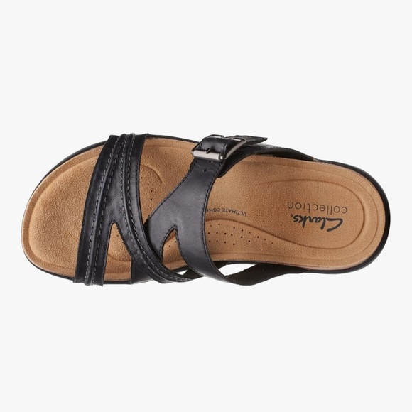 Clarks Brynn Hope Black Leather Women's - Picture 4 of 7